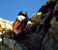 Photographs of the scramble up Puig Tomir